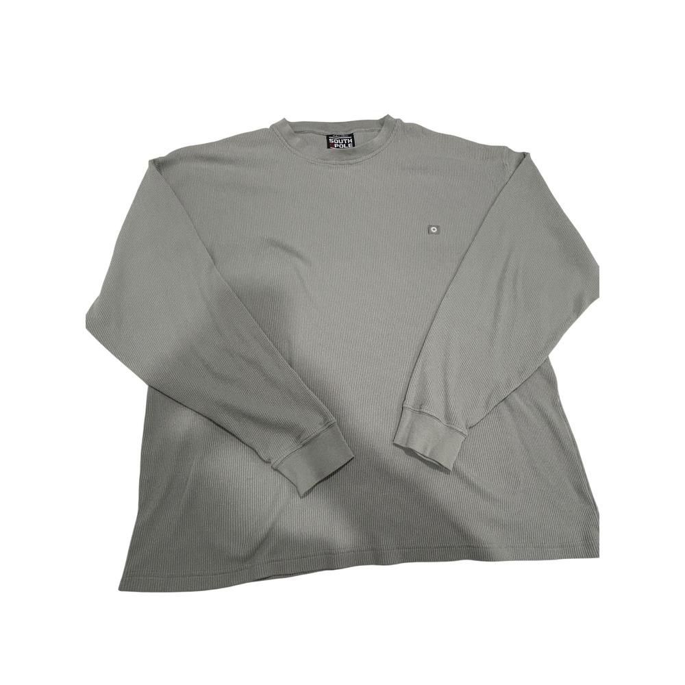 Vintage South Pole Long Sleeve Thermal Shirt‎ XL Gray Ribbed Knit Casual
(774)